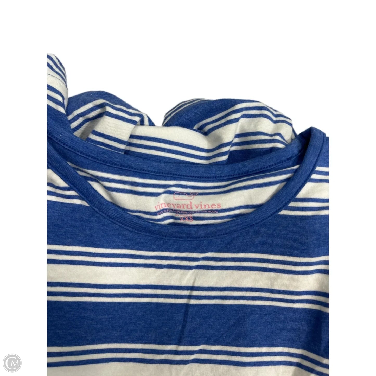 Dress Casual Short By Vineyard Vines In Blue & White, Size: Xxs