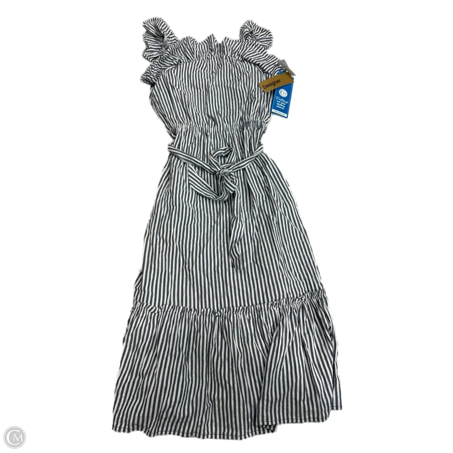 Dress Designer By Michael Kors In Striped Pattern, Size: Xs