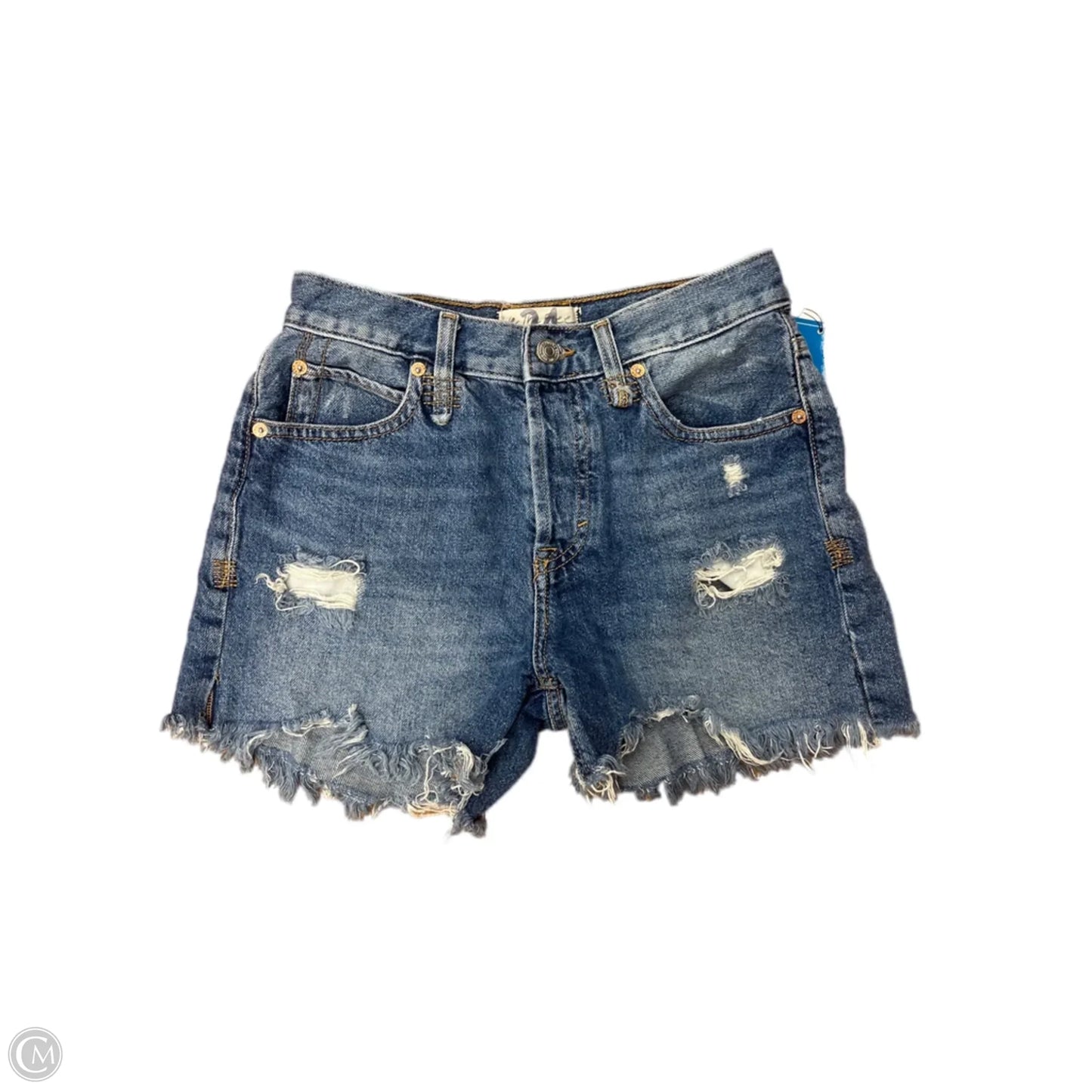 Shorts By Free People In Blue Denim, Size: 0