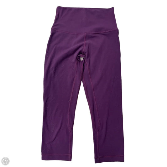 Athletic Capris By Lululemon In Purple, Size: S