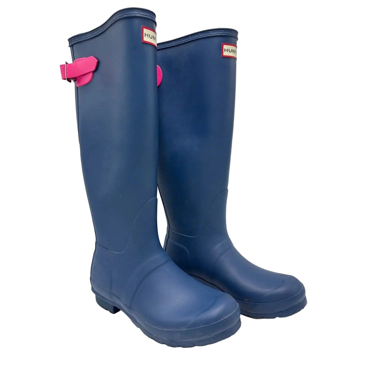 Boots Knee Flats By Hunter In Blue, Size: 8