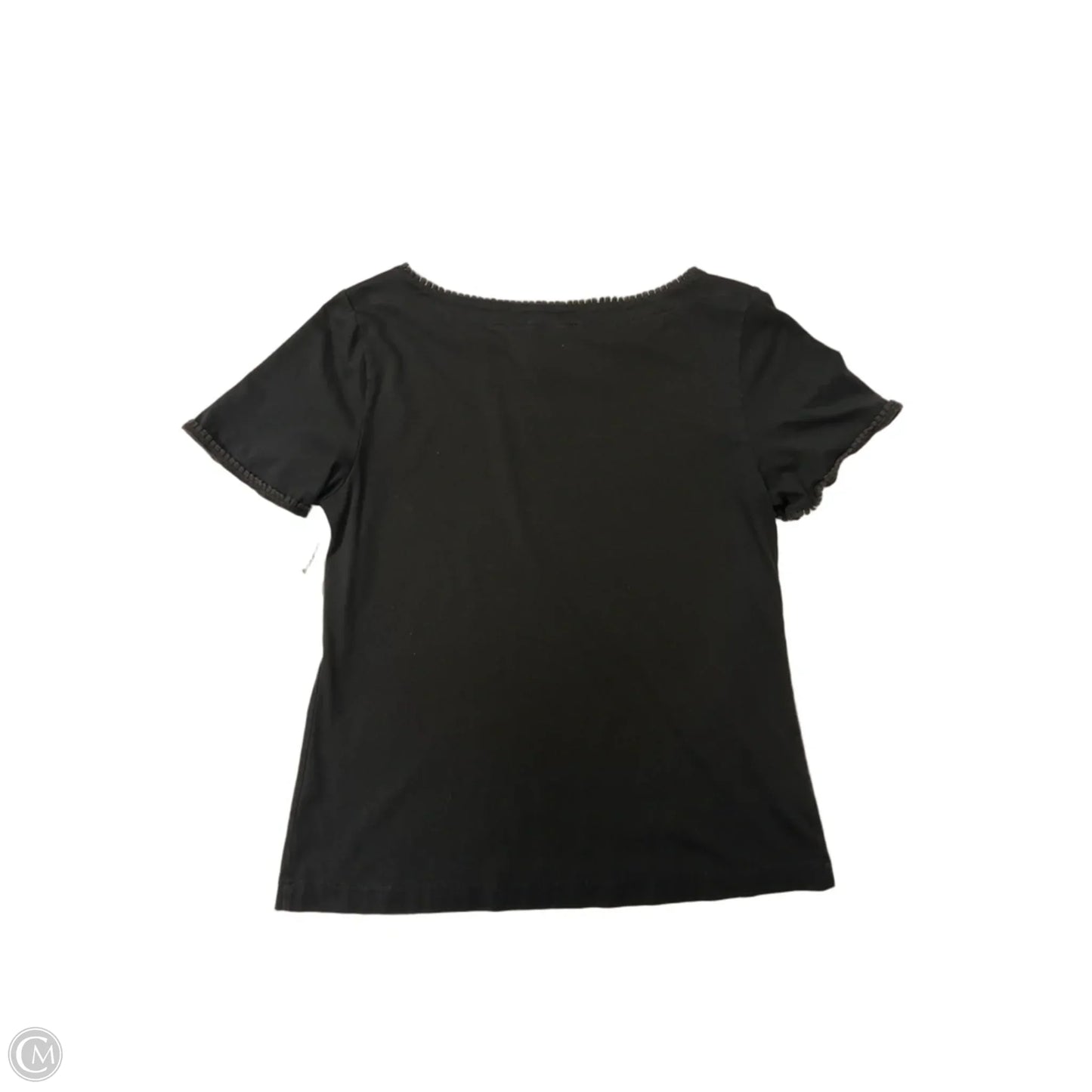Top Short Sleeve Basic By Ann Taylor In Black, Size: M