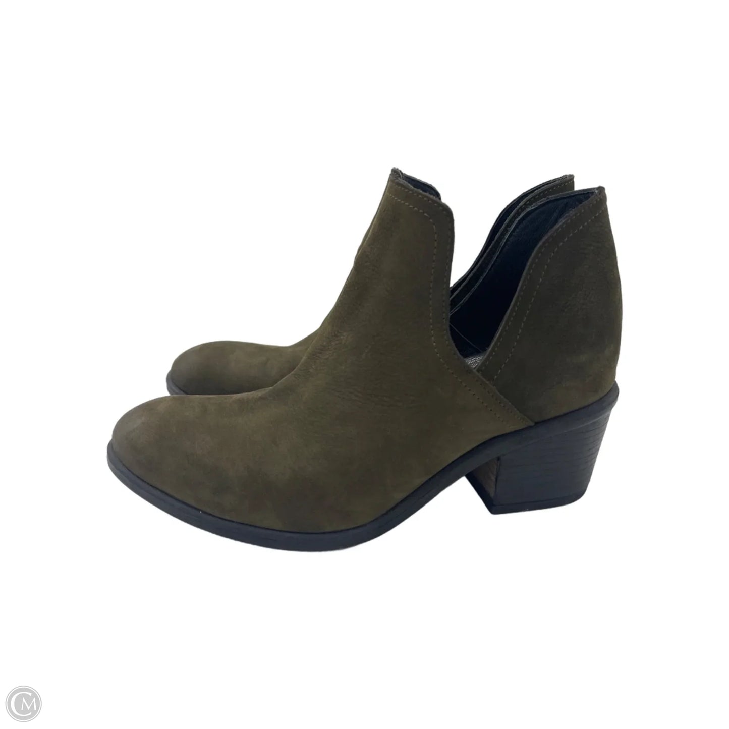 Boots Ankle Heels By Bueno In Green, Size: 6