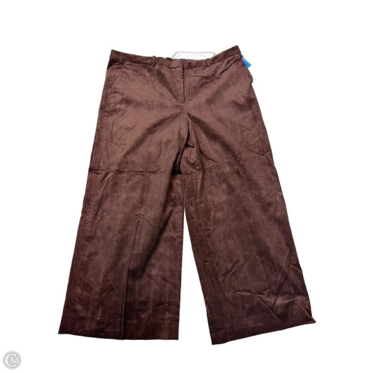 Pants Wide Leg By J. Crew In Brown, Size: 20