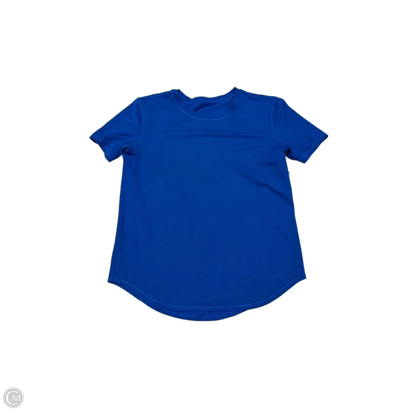 Athletic Top Short Sleeve By Lululemon In Blue, Size: Xs