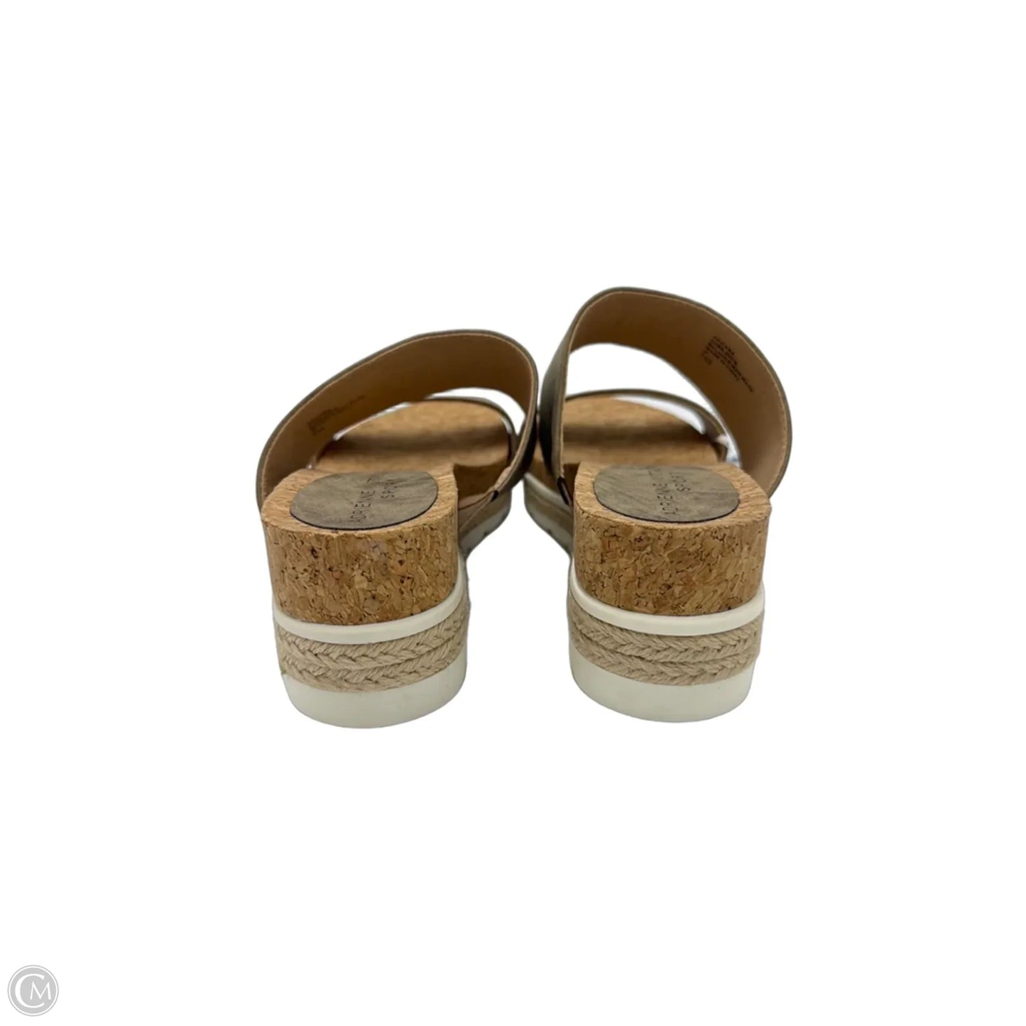 New! Sandals Heels Block By Adrienne Vittadini In Bronze, Size: 7