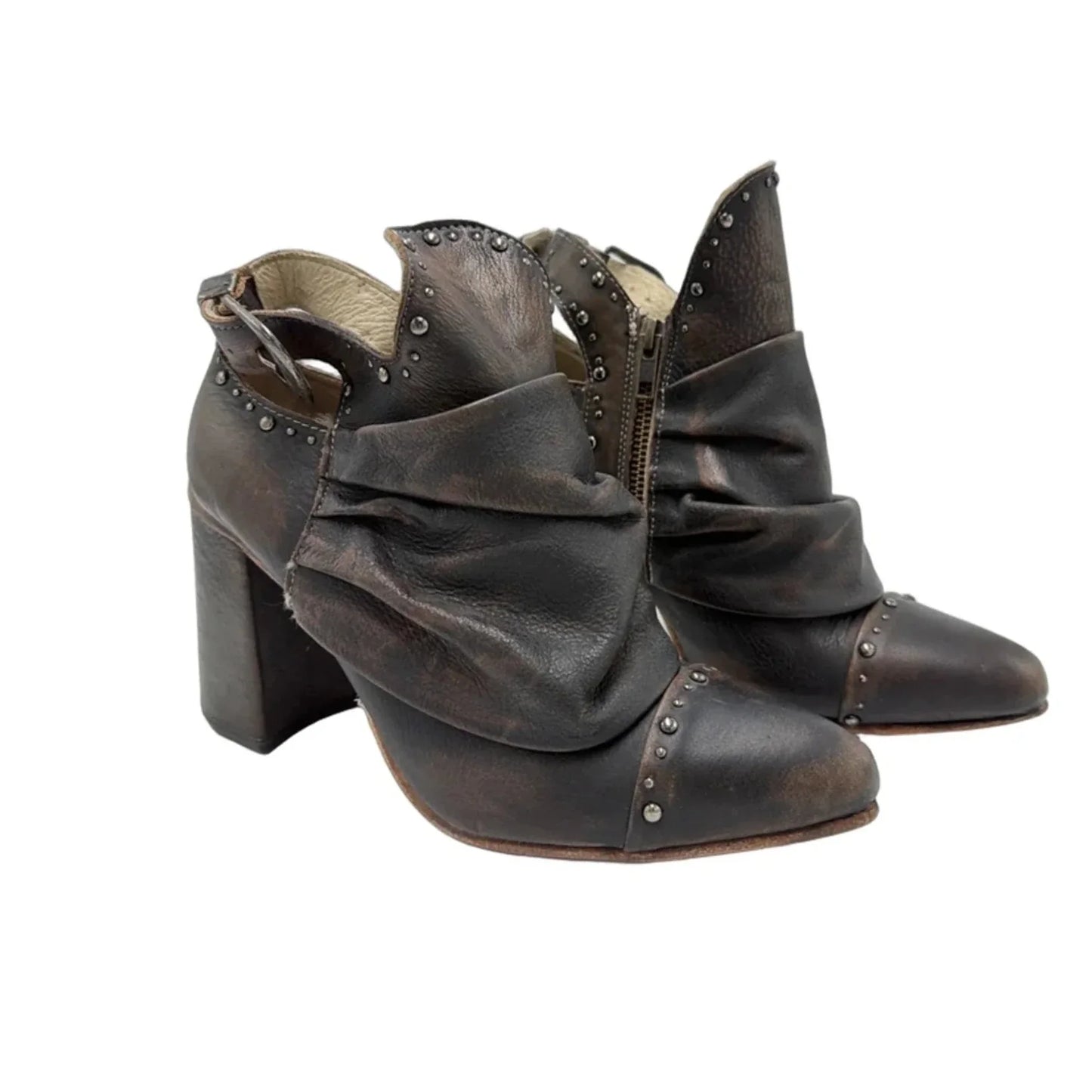 Shoes Heels Block By Freebird In Brown, Size: 9