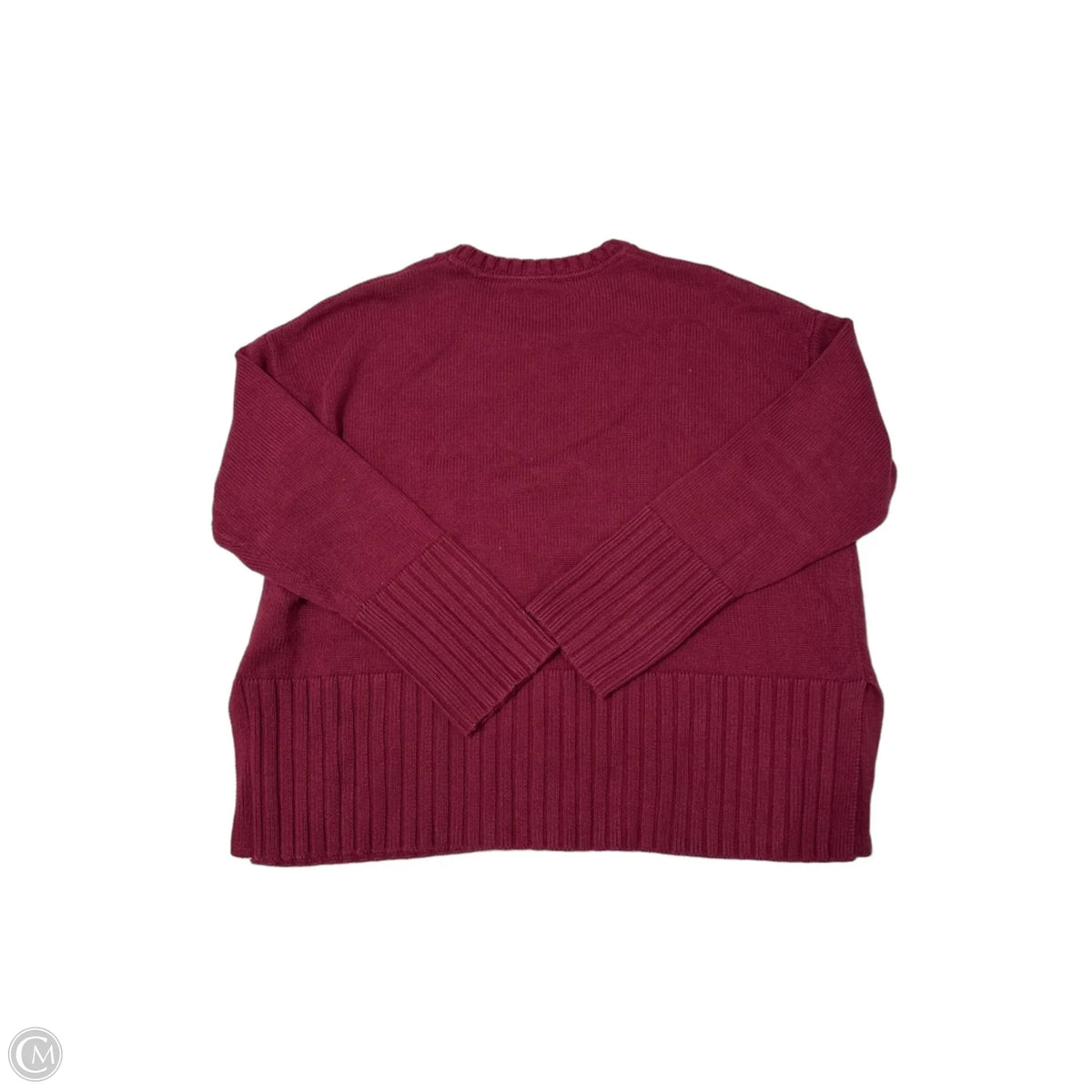 Sweater By Gap In Maroon, Size: M