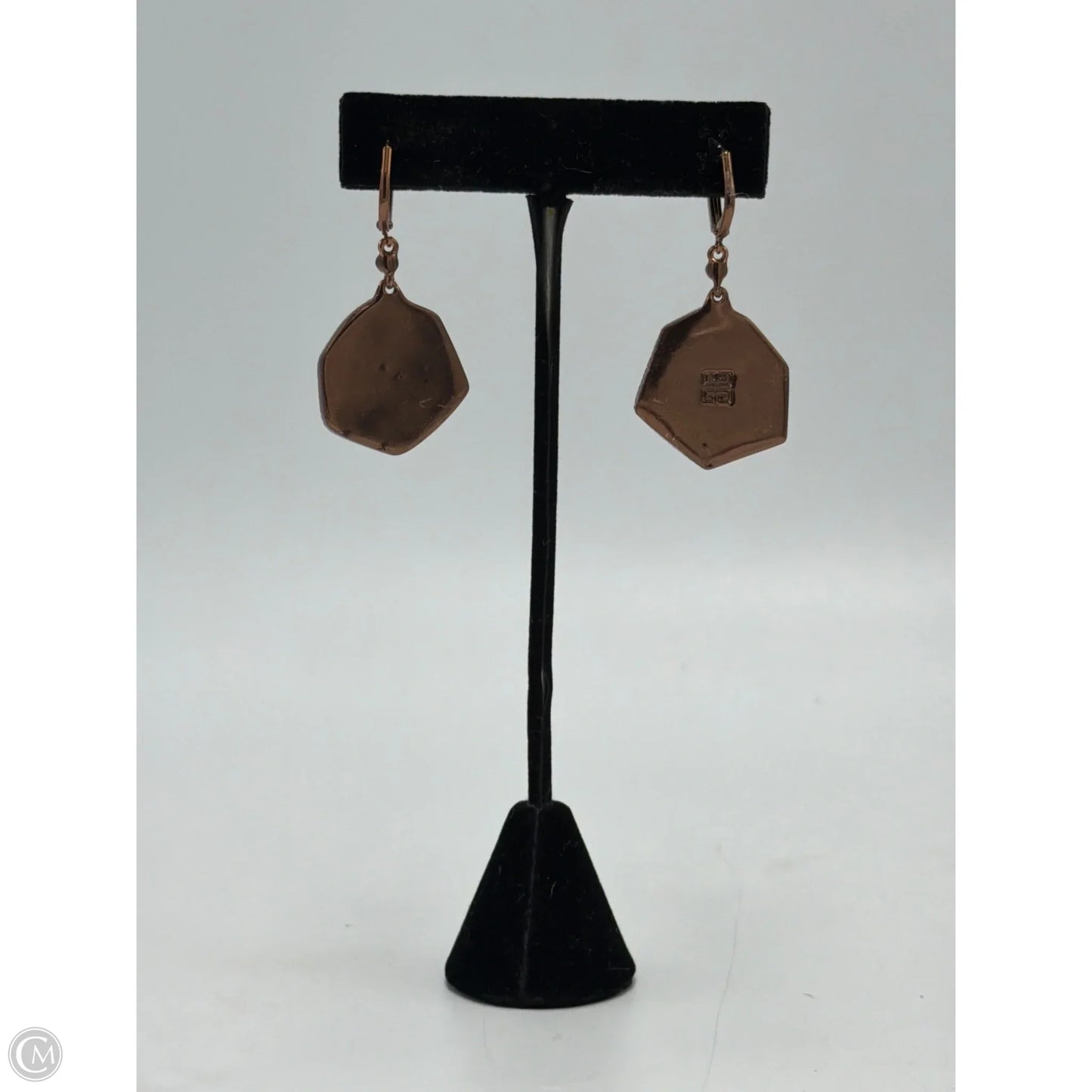 Givenchy Hexagonal Crystal Designer Drop Earrings