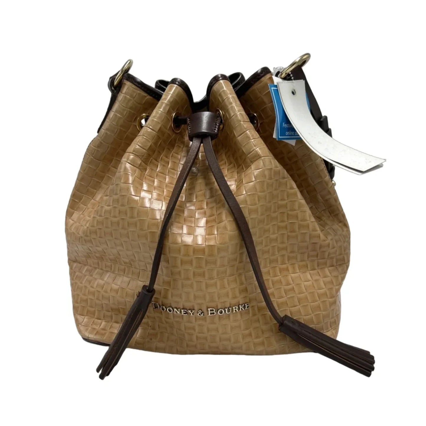 Dooney And Bourke Embossed Designer Bucket Handbag
