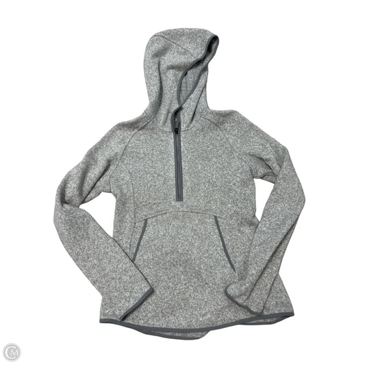 Hoodie 1/2 Zip Pullover By Lululemon In Grey, Size: S
