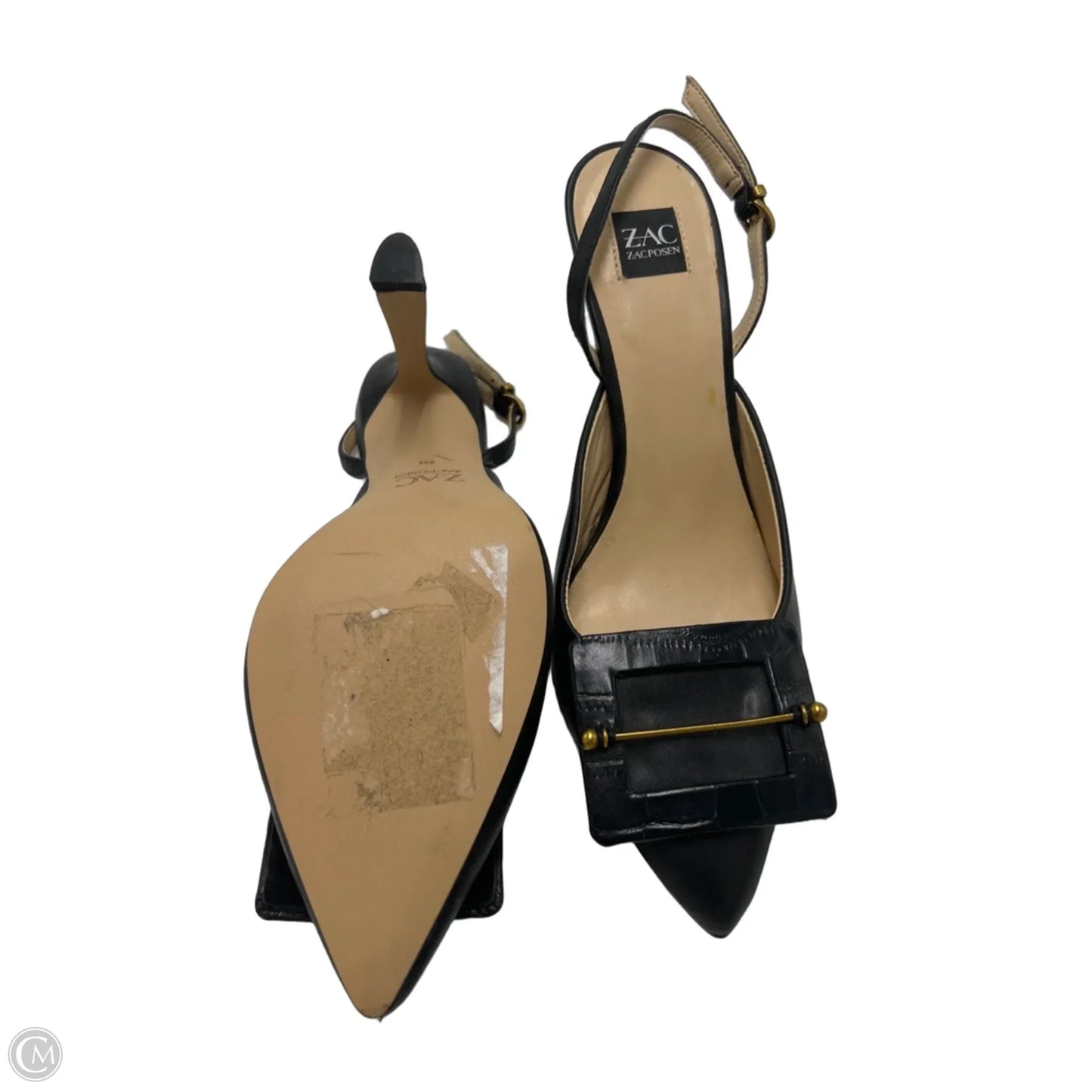 Shoes Designer By Zac Posen In Black, Size: 8
