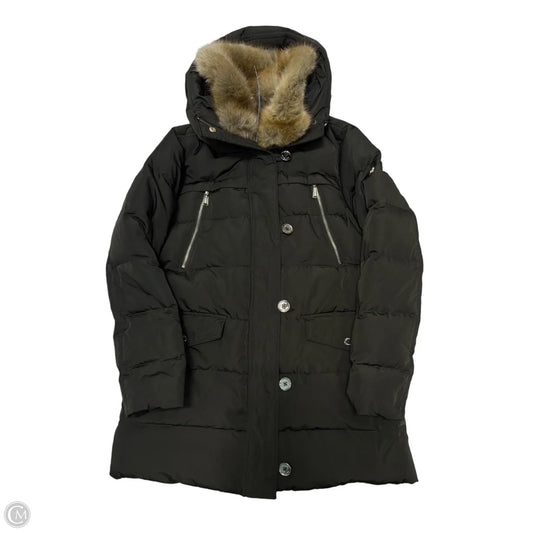 Coat Designer By Michael Kors In Dark Green, Size: L