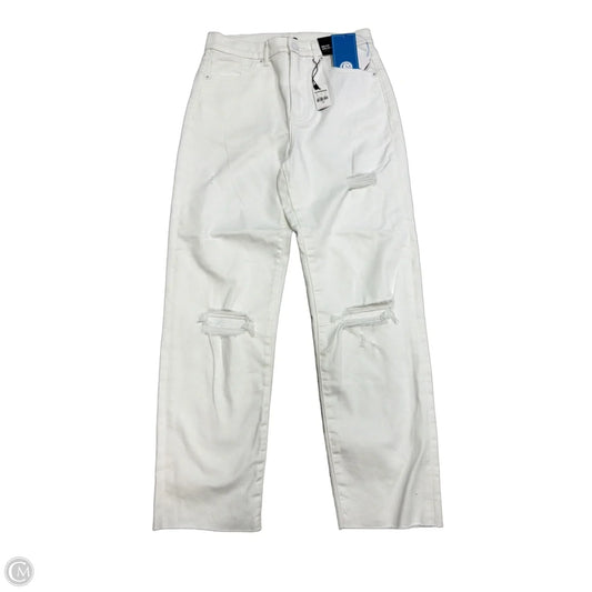 New! Jeans Straight By Express In White, Size: 4