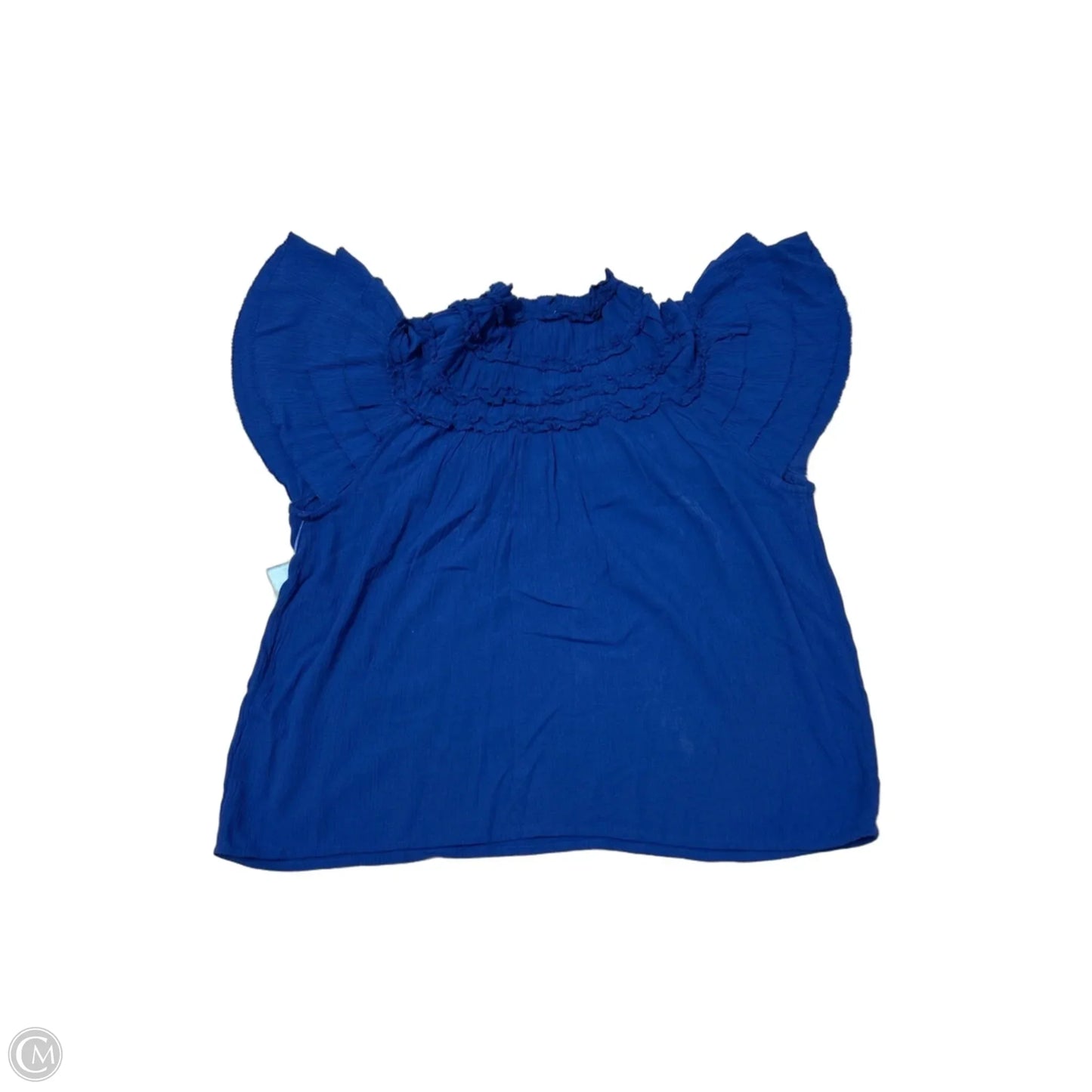 Top Short Sleeve By Maeve In Blue, Size: S