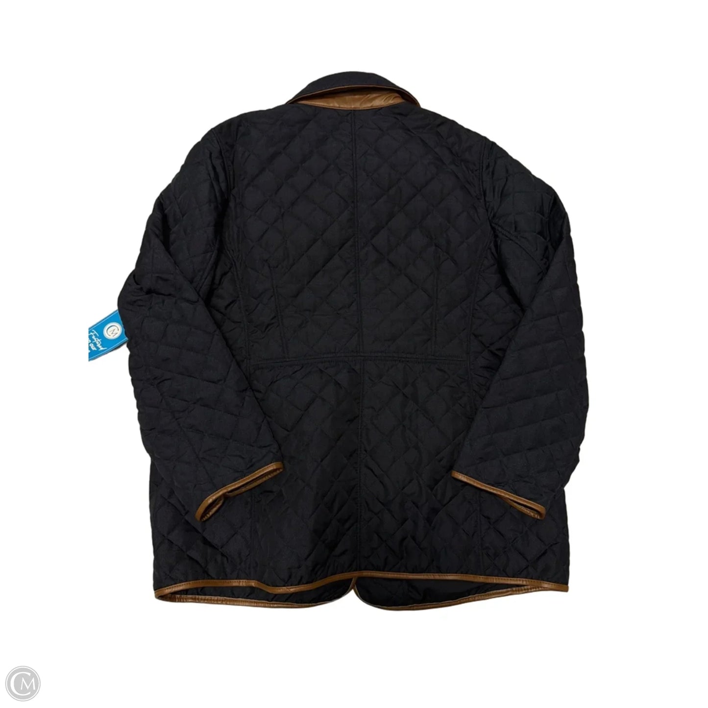 Coat Puffer & Quilted By Chicos In Navy, Size: Xl