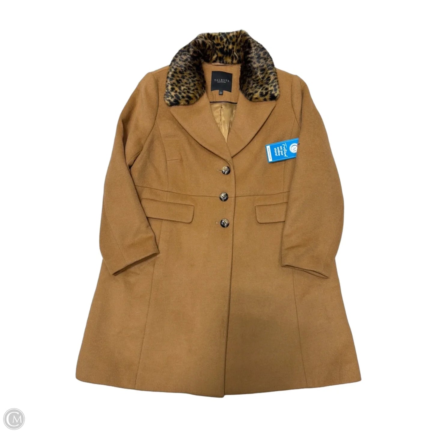 Coat Peacoat By Talbots In Brown, Size: Xlp