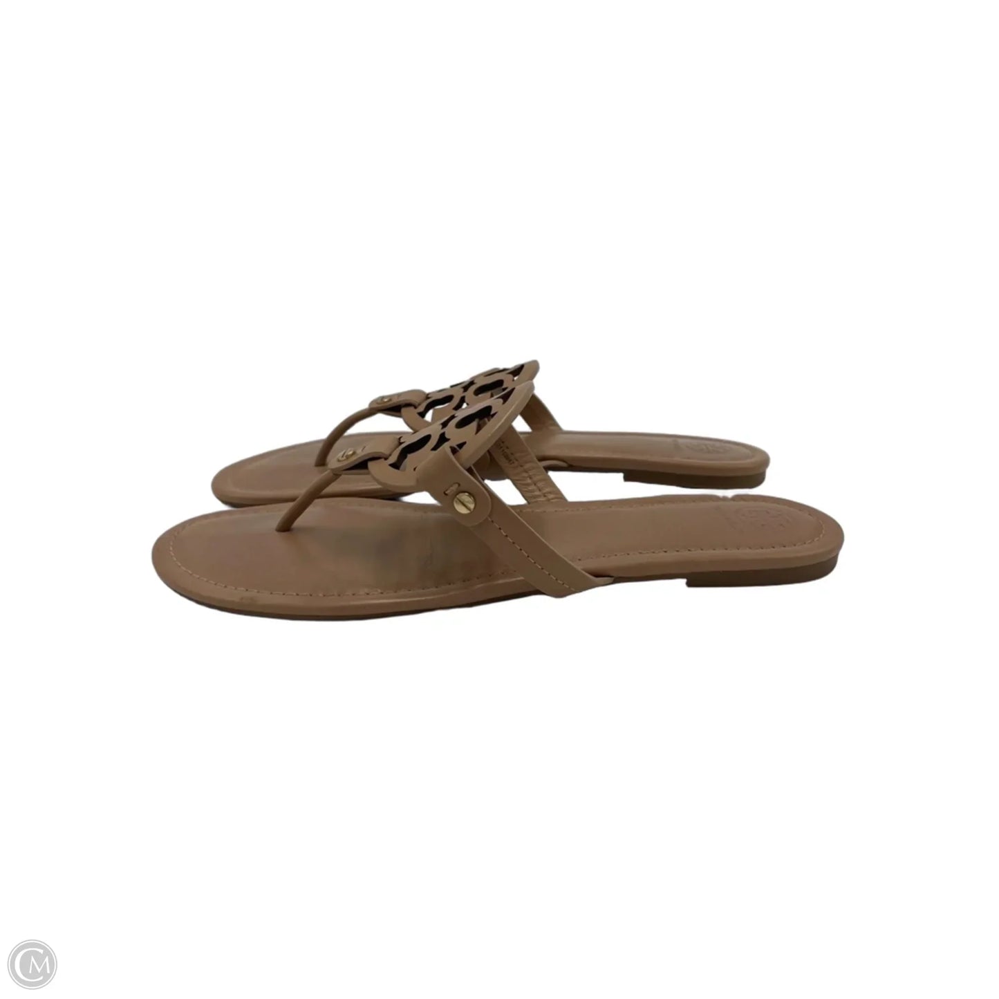 Tory Burch Miller Designer Sandals In Tan, Size: 13