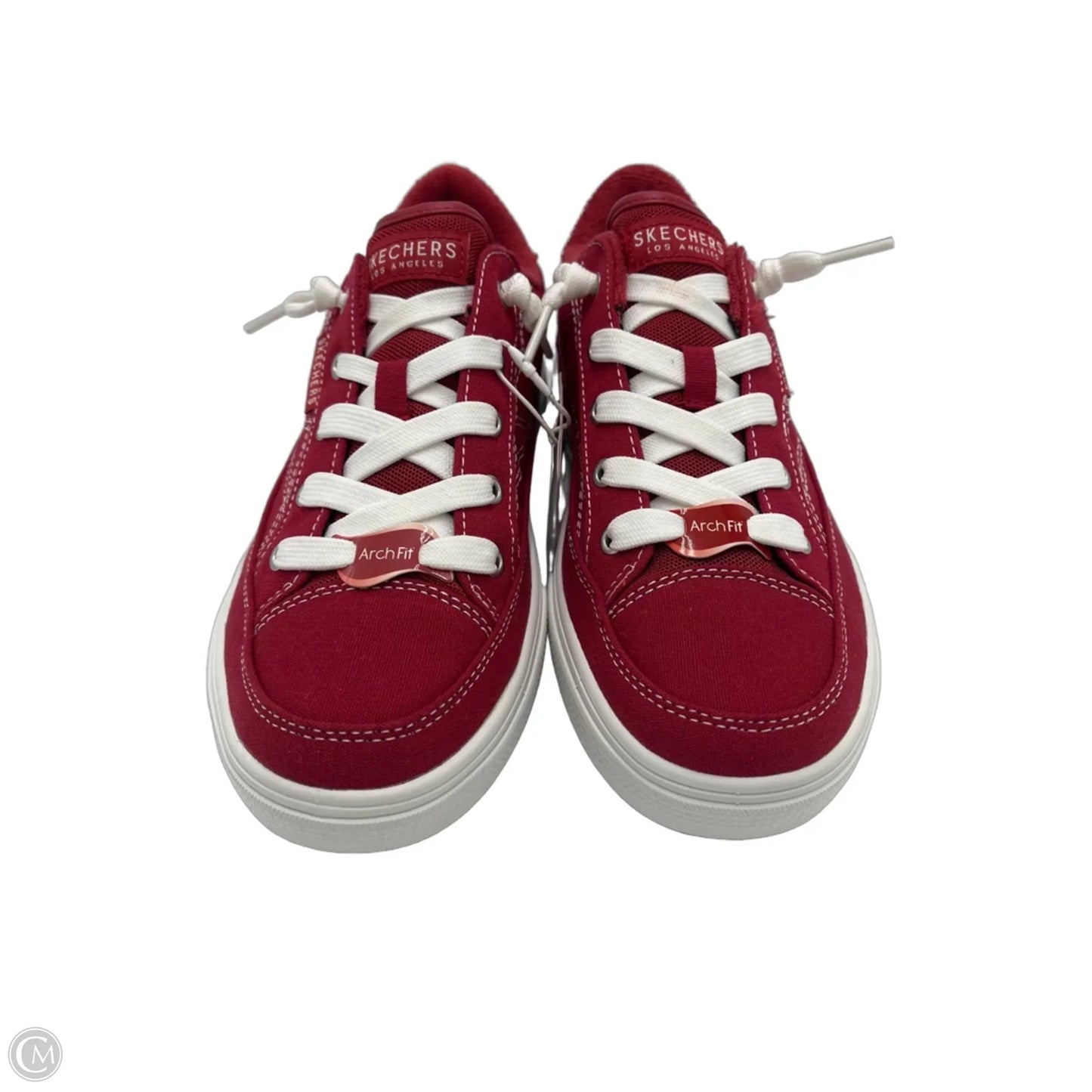 New! Shoes Sneakers By Skechers In Red & White, Size: 6.5