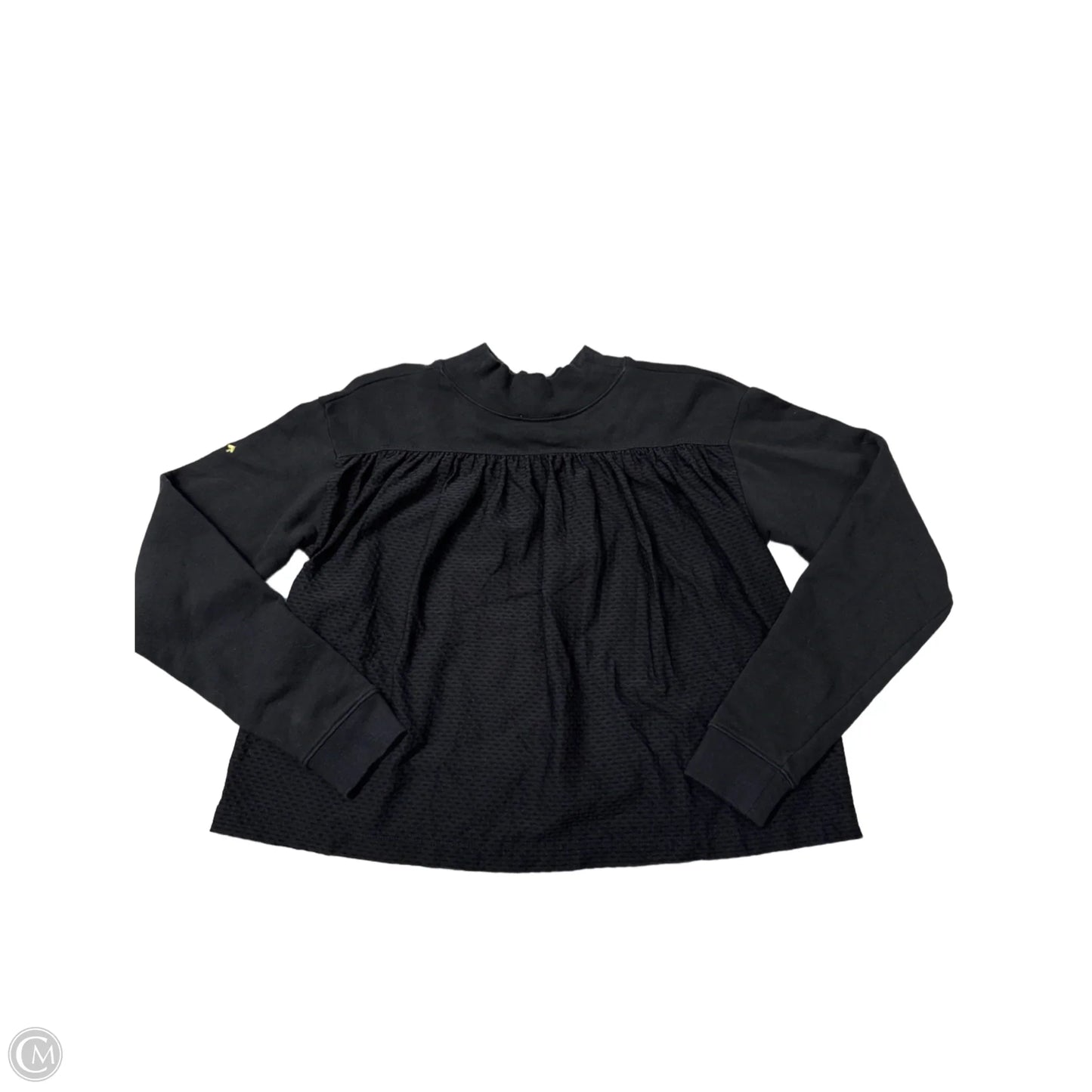 Top Long Sleeve Designer By Kate Spade In Black, Size: S