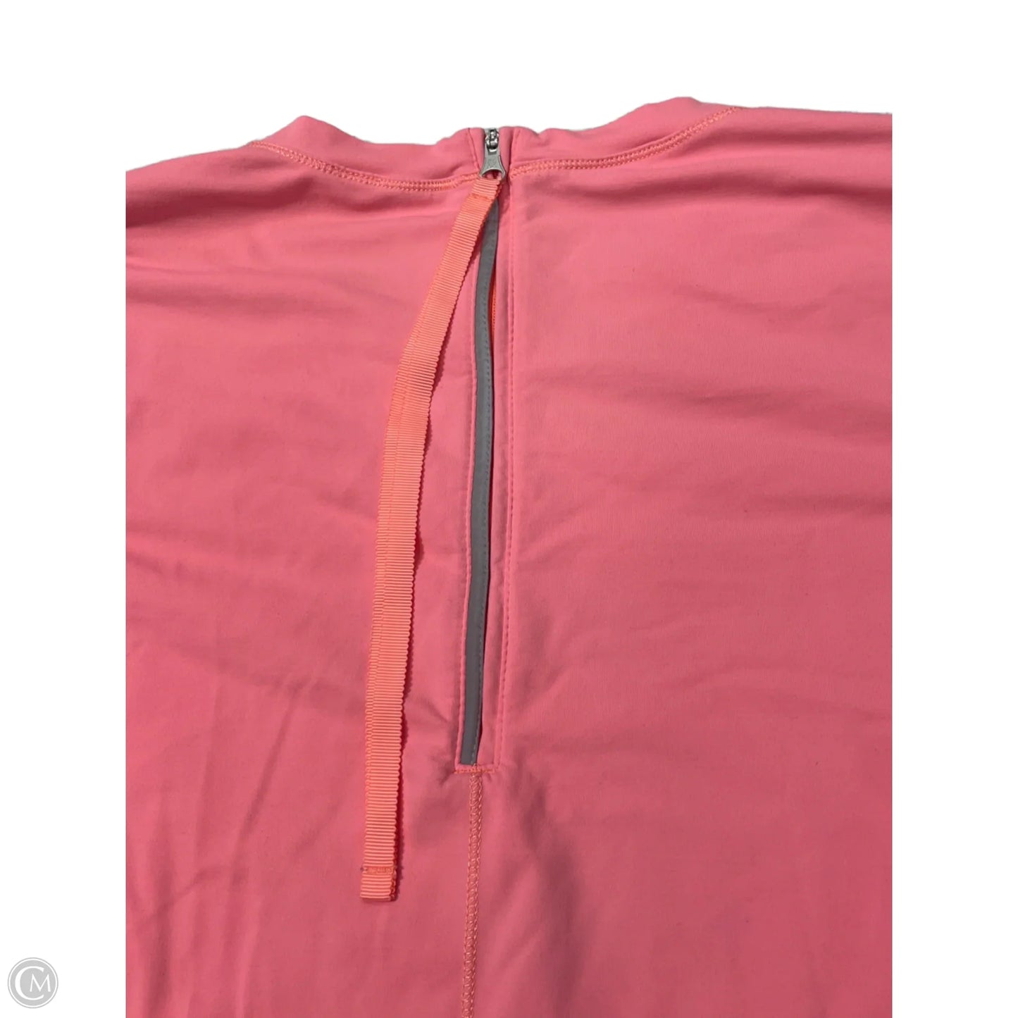 Athletic Top Long Sleeve Crewneck By Lululemon In Orange, Size: M