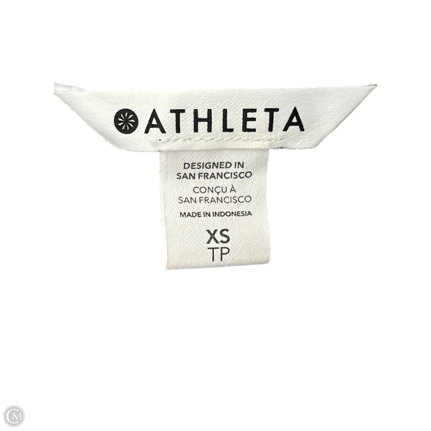 Top Short Sleeve By Athleta In Striped Pattern, Size: Xs