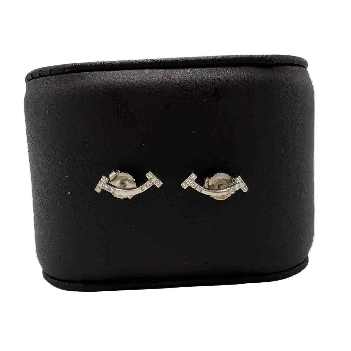 Tiffany & Company 18K T Smile Diamond Mini Luxury Earrings