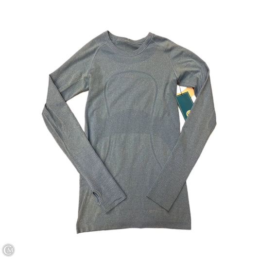 Athletic Top Long Sleeve Crewneck By Lululemon In Blue, Size: S