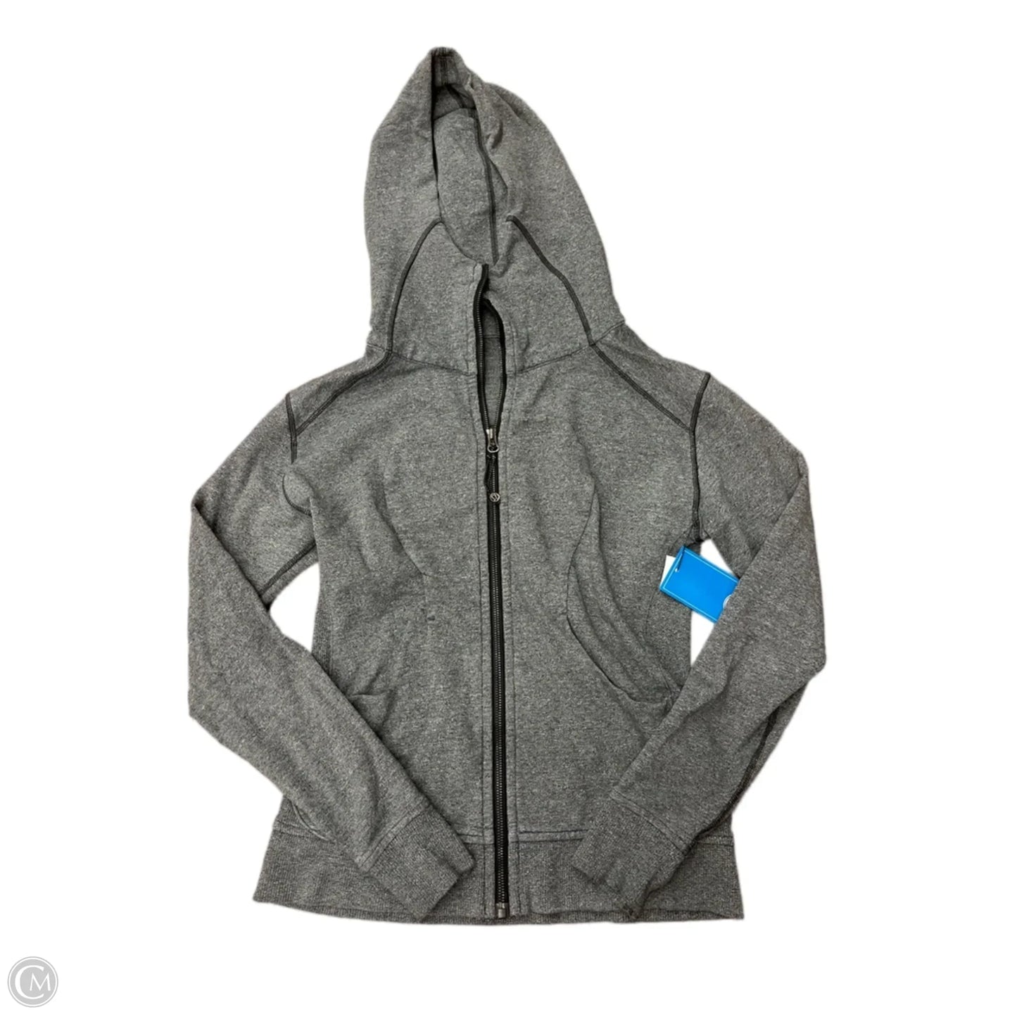 Athletic Jacket By Lululemon In Grey, Size: S