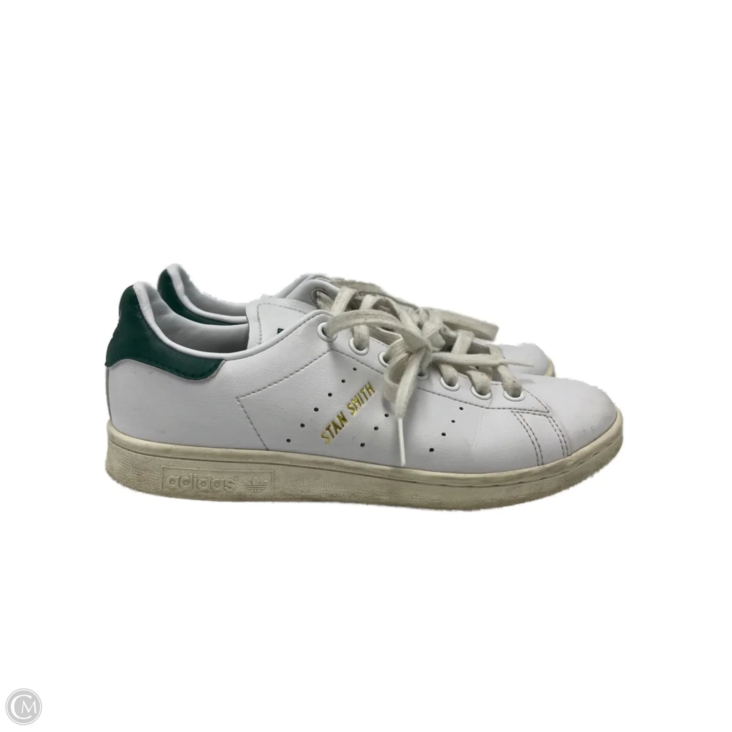 Shoes Sneakers By Adidas In Green & White, Size: 6