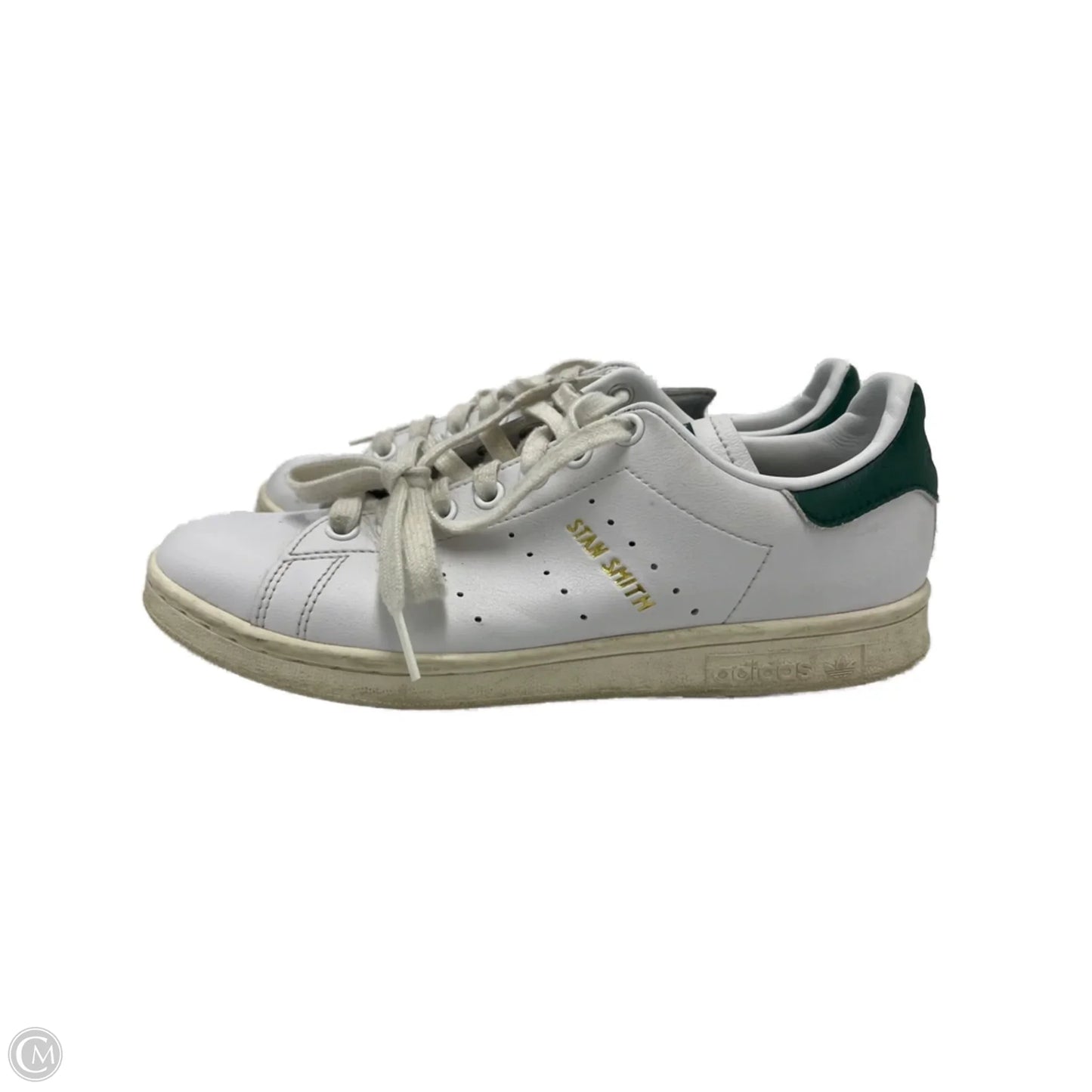 Shoes Sneakers By Adidas In Green & White, Size: 6