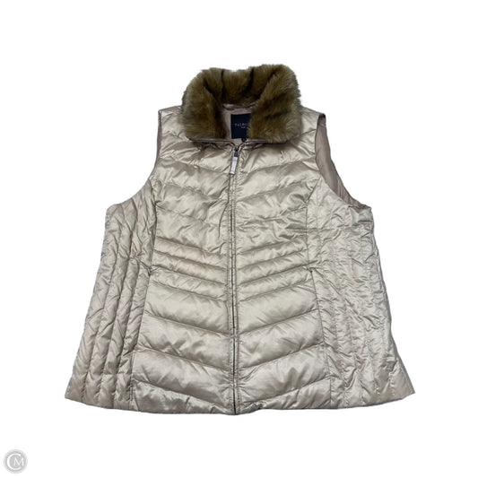 Vest Puffer & Quilted By Talbots In Gold, Size: 2x