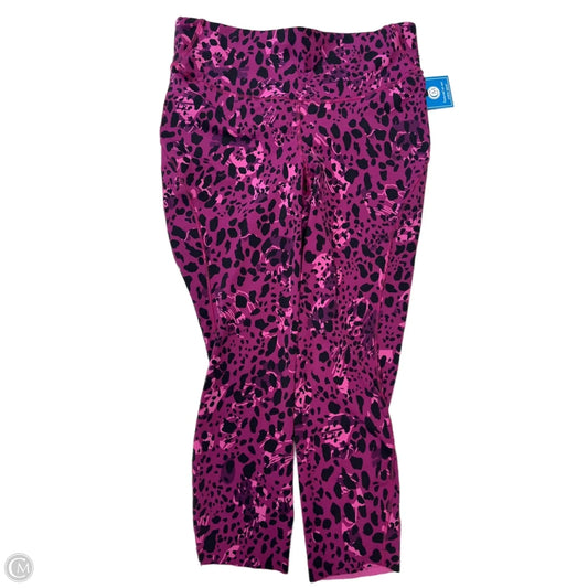 Athletic Capris By Lululemon In Pink, Size: L