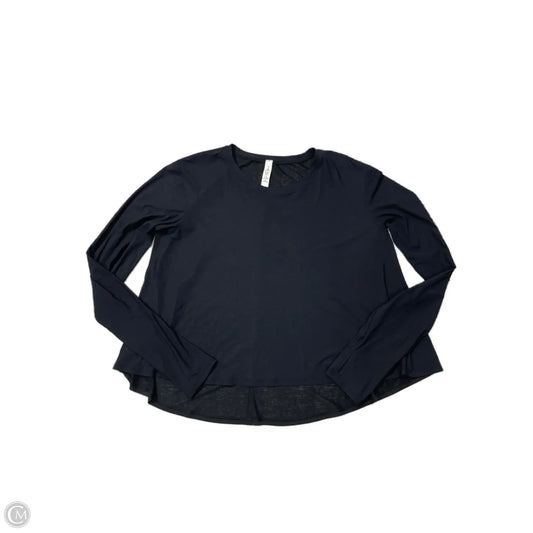 Athletic Top Long Sleeve Crewneck By Lululemon In Black, Size: S