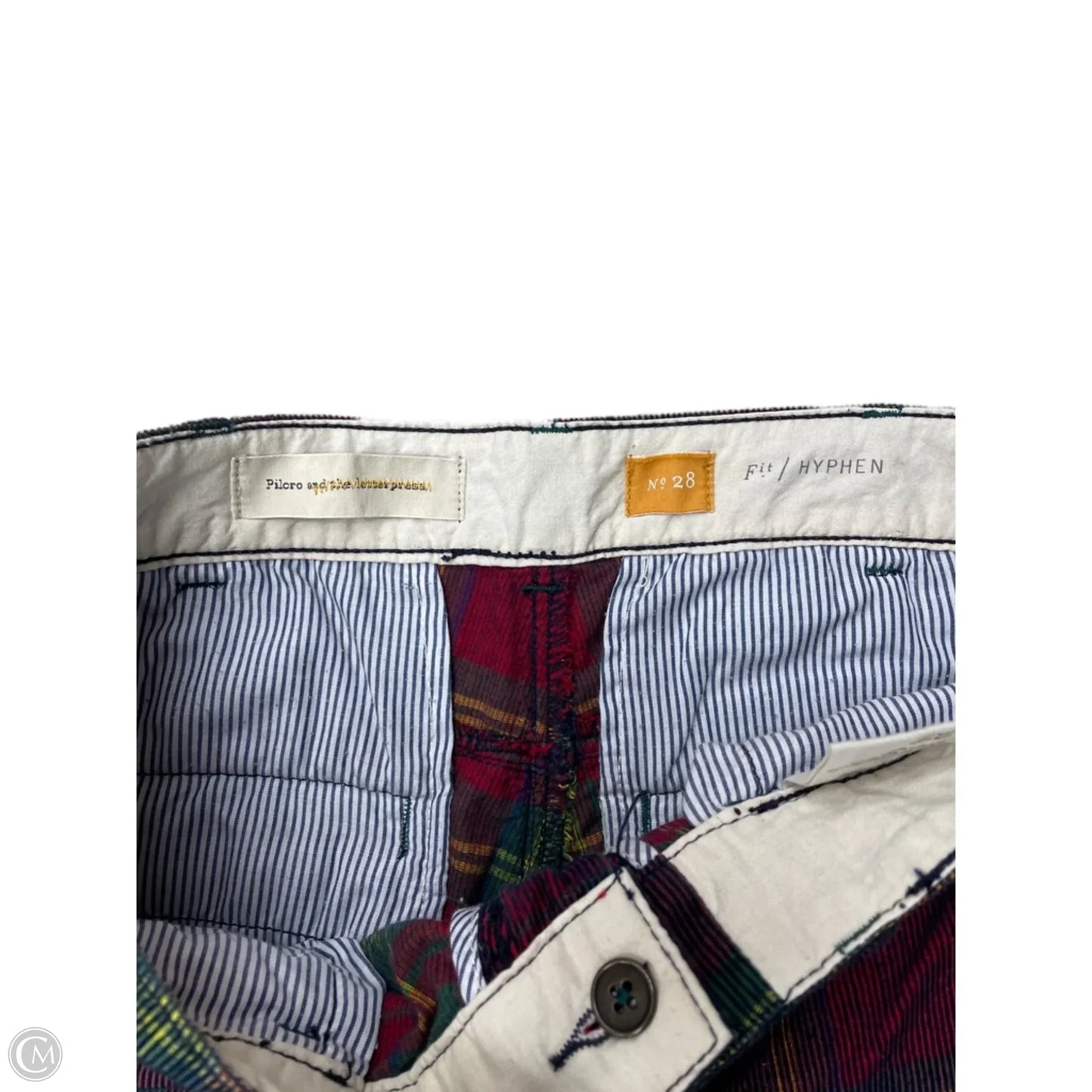 Pants Corduroy By Pilcro In Green & Red, Size: 6