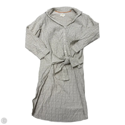 Tunic Long Sleeve By Maeve In Tan & White, Size: M