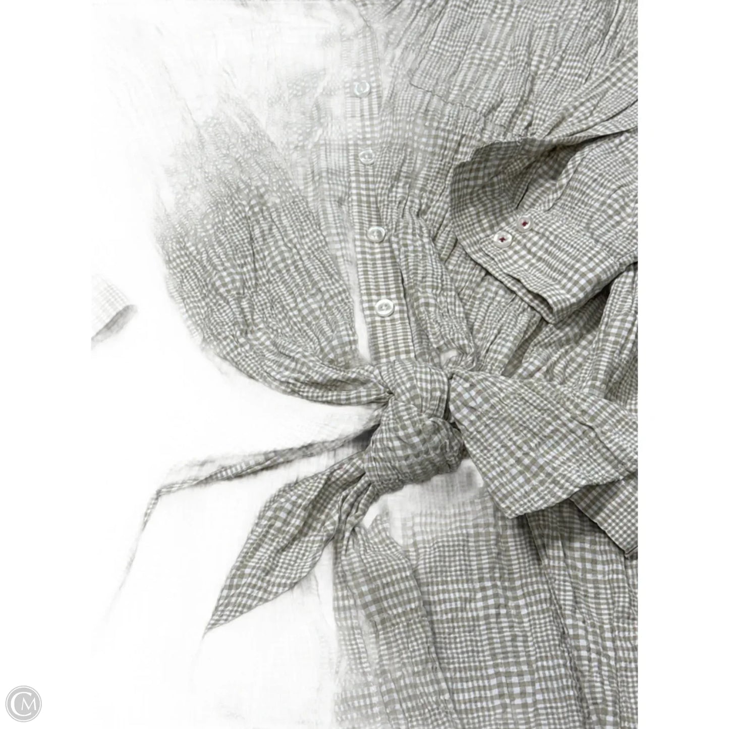 Tunic Long Sleeve By Maeve In Tan & White, Size: M