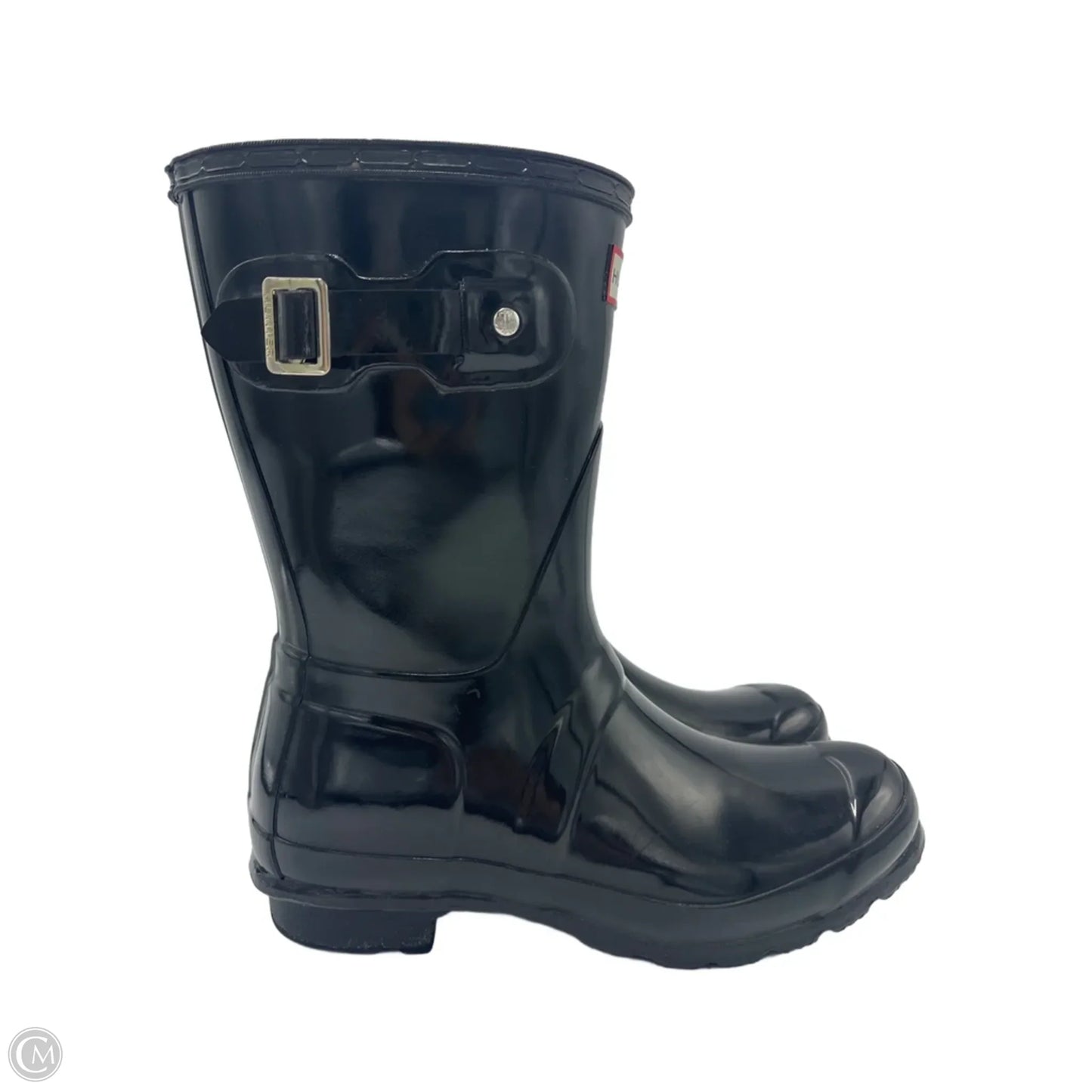 Boots Mid-calf Flats By Hunter In Black, Size: 7