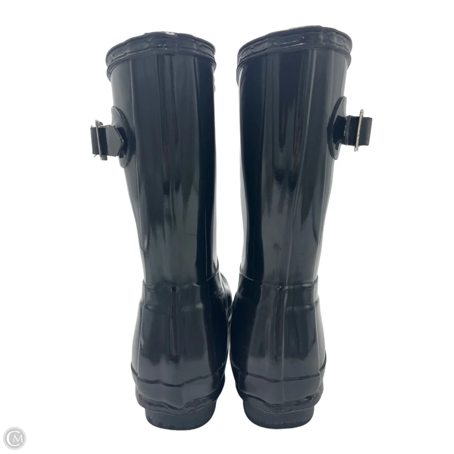 Boots Mid-calf Flats By Hunter In Black, Size: 7