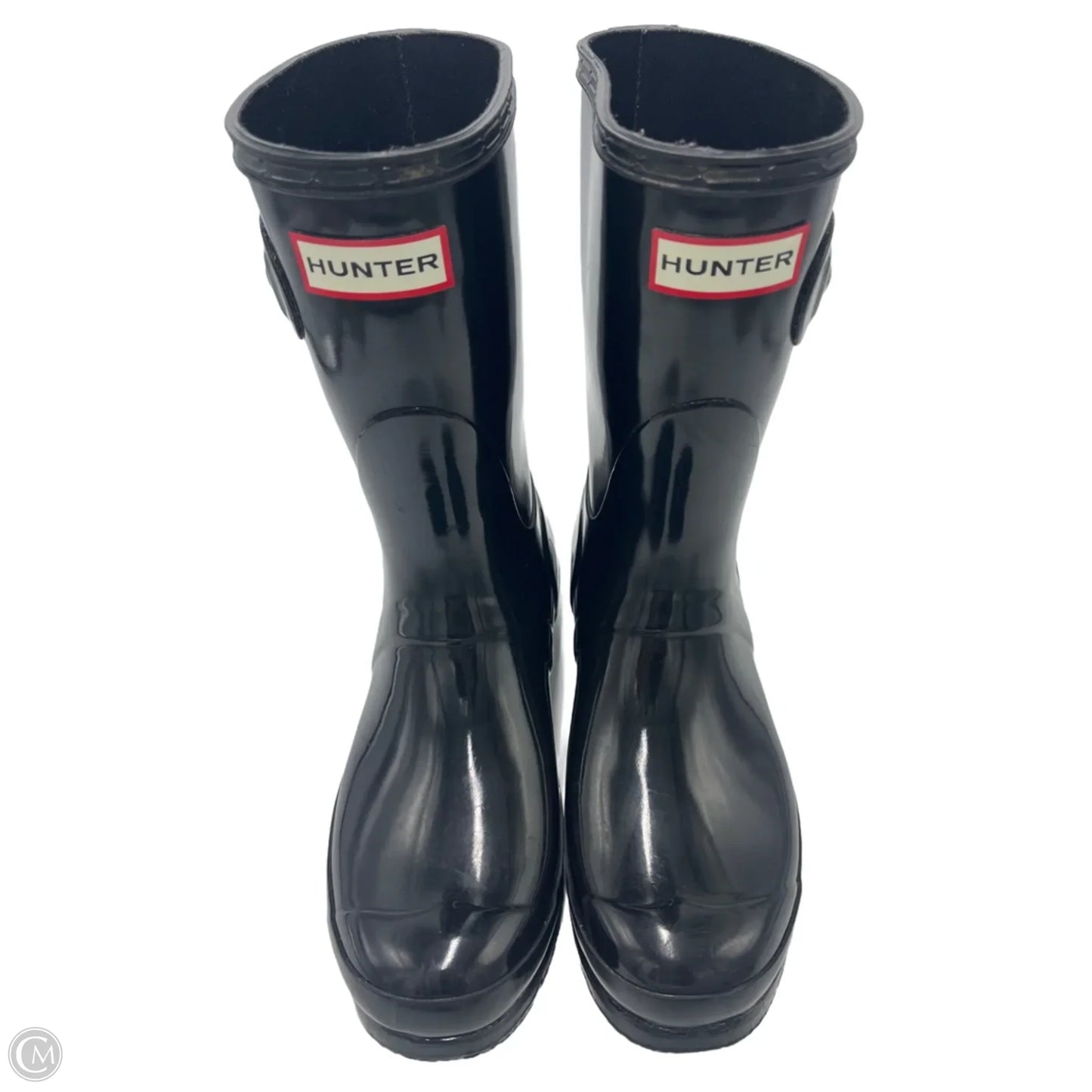 Boots Mid-calf Flats By Hunter In Black, Size: 7
