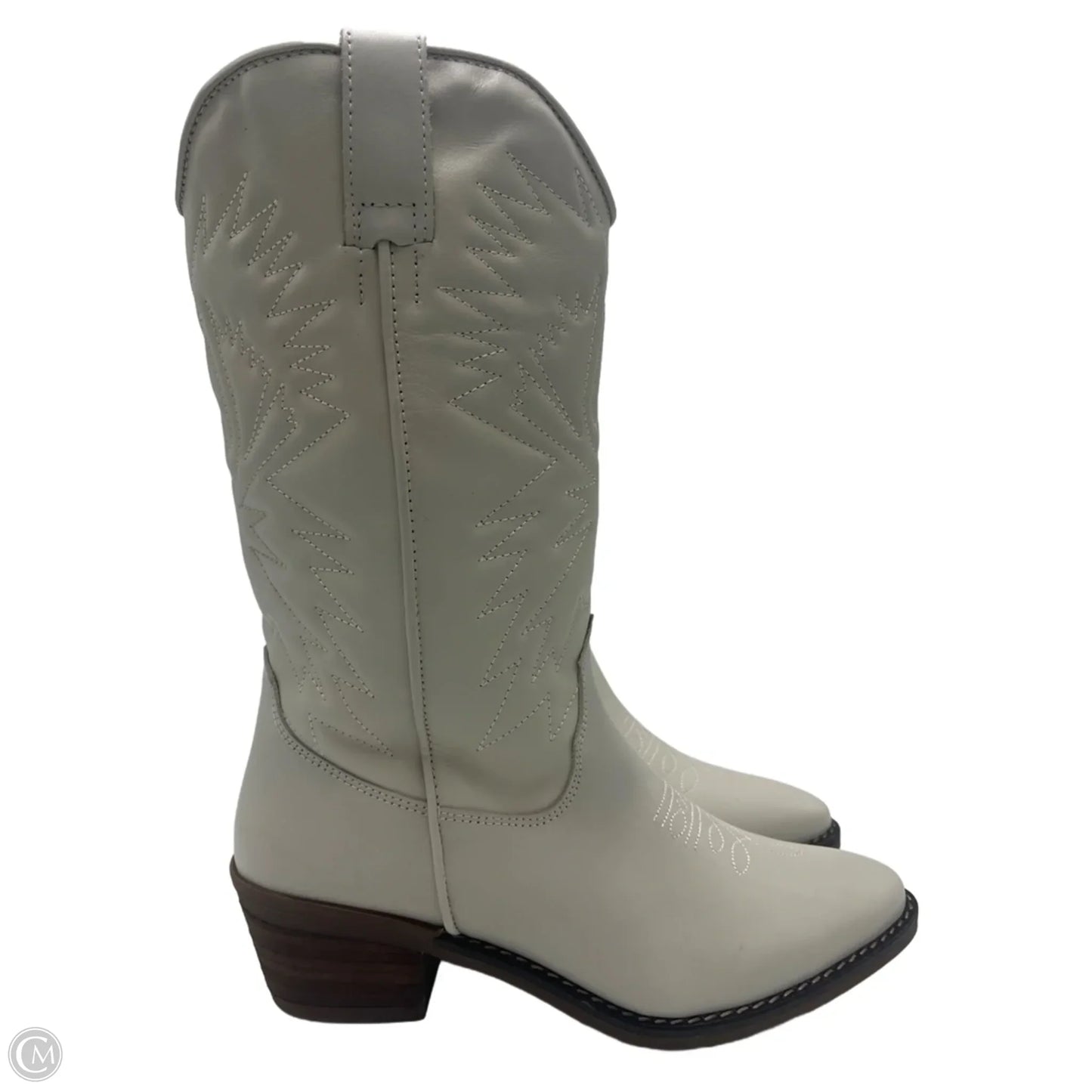 Boots Western By Steve Madden In White, Size: 9
