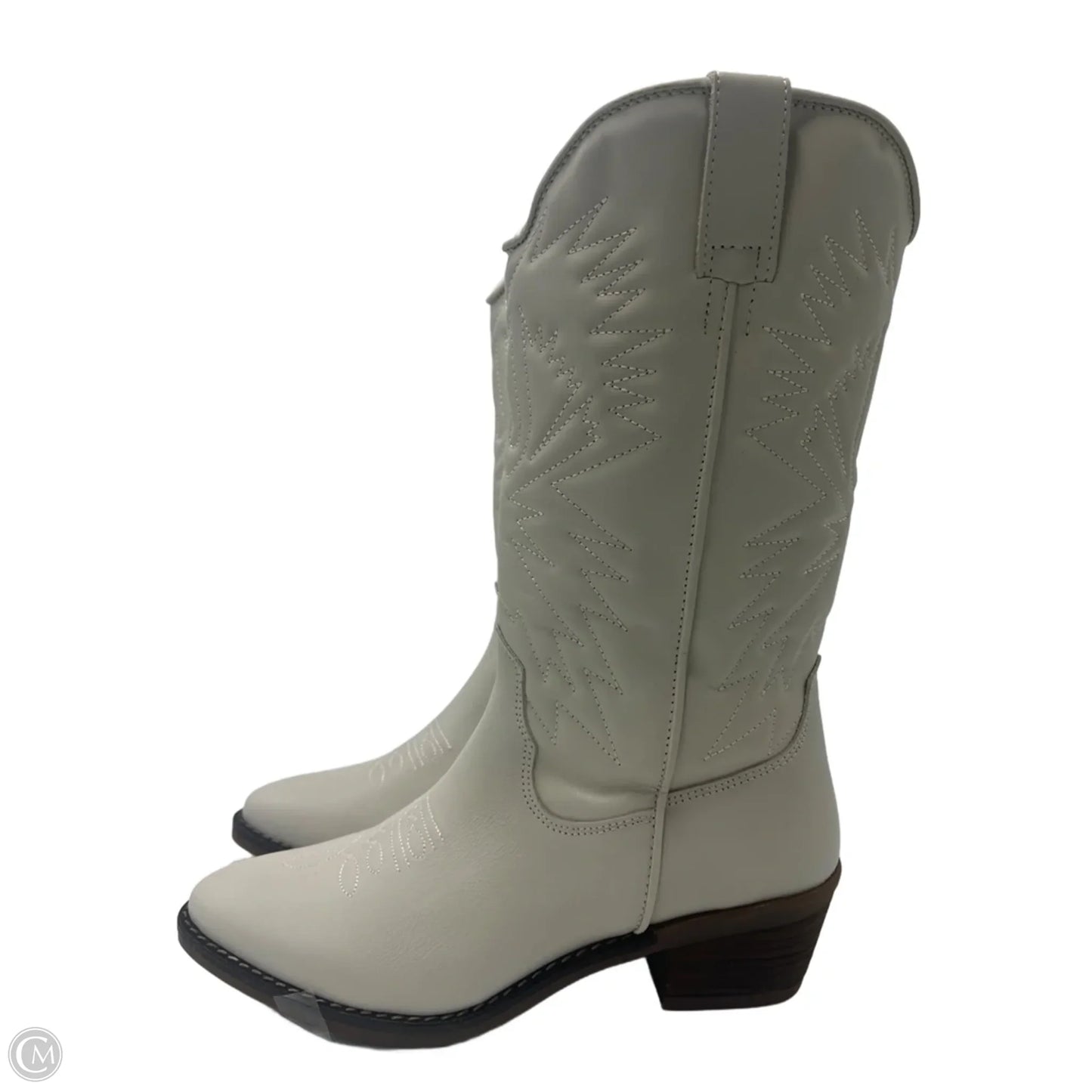 Boots Western By Steve Madden In White, Size: 9