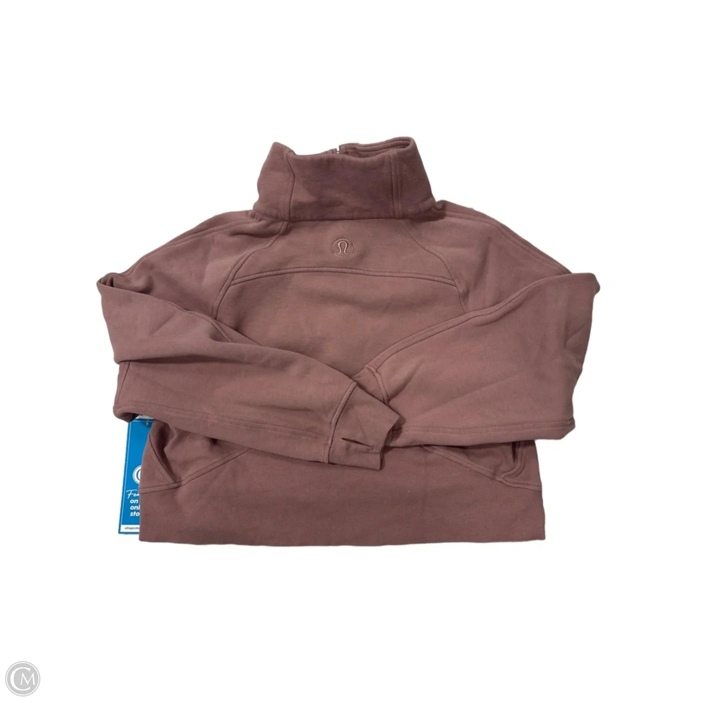 Athletic Sweatshirt Collar By Lululemon In Mauve, Size: M
