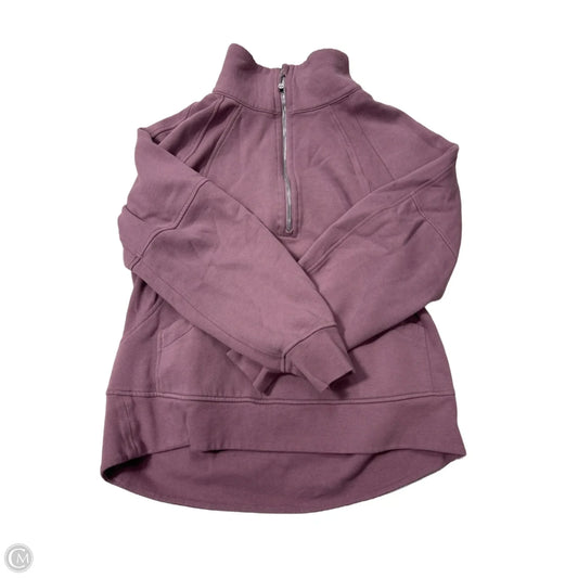 Athletic Sweatshirt Collar By Lululemon In Purple, Size: M