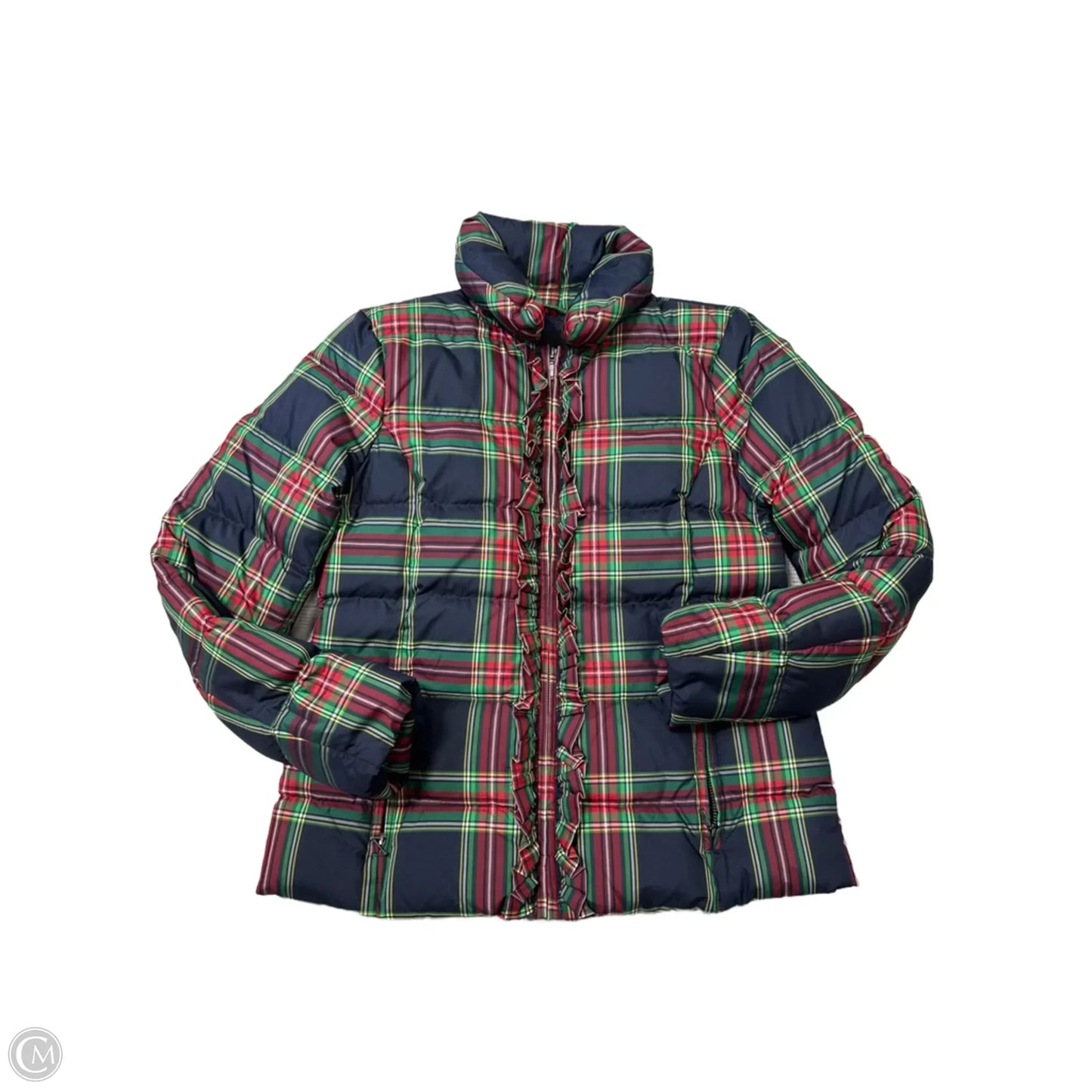 Coat Puffer & Quilted By Talbots In Multi-colored, Size: Xs