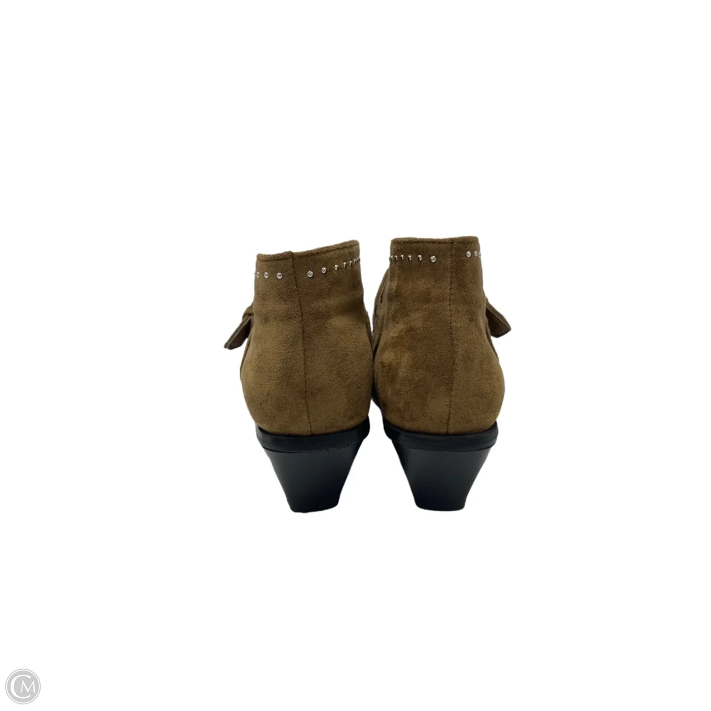 Boots Ankle Heels By Seven 7 In Brown, Size: 8