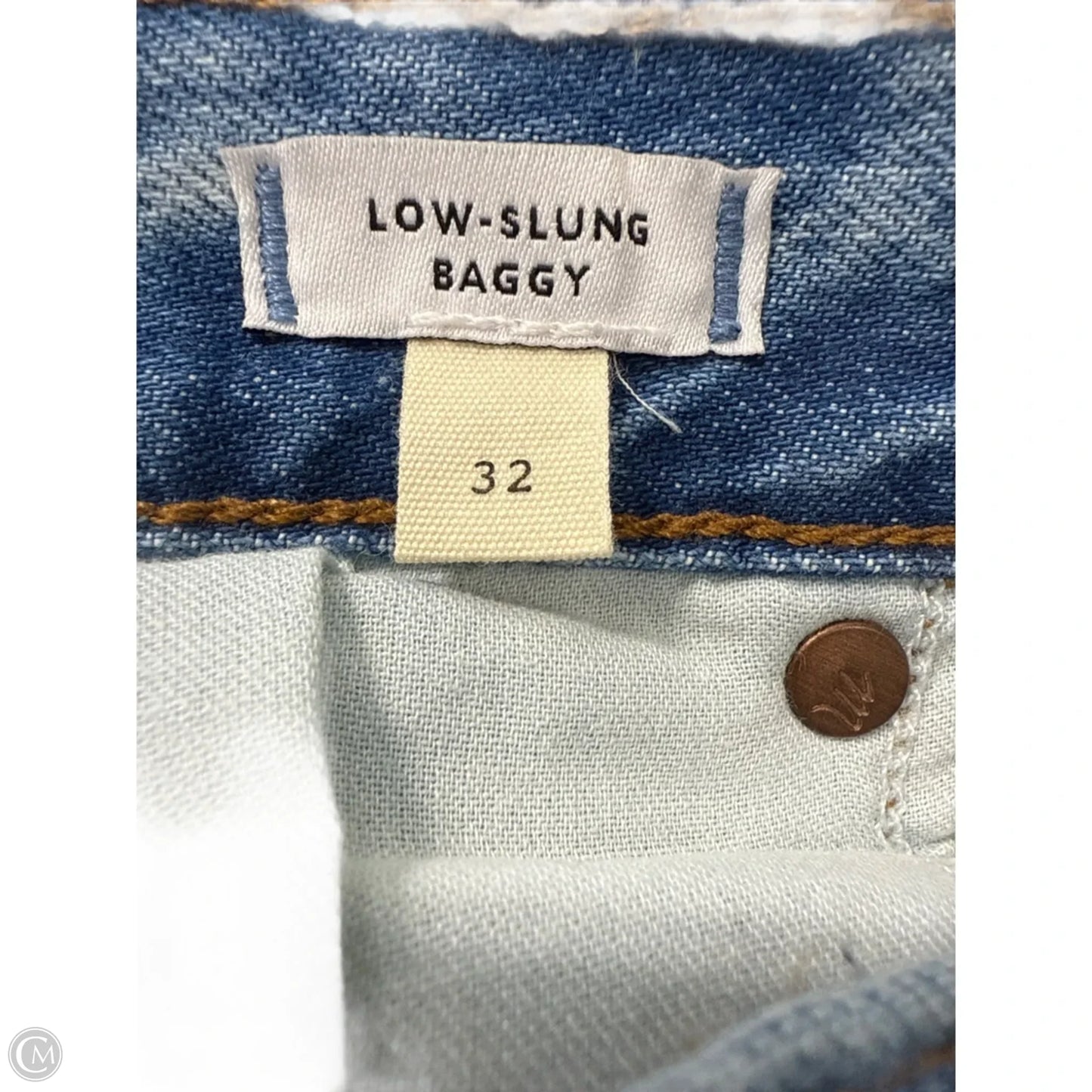 New! Jeans Wide Leg By Madewell In Blue Denim, Size: 12