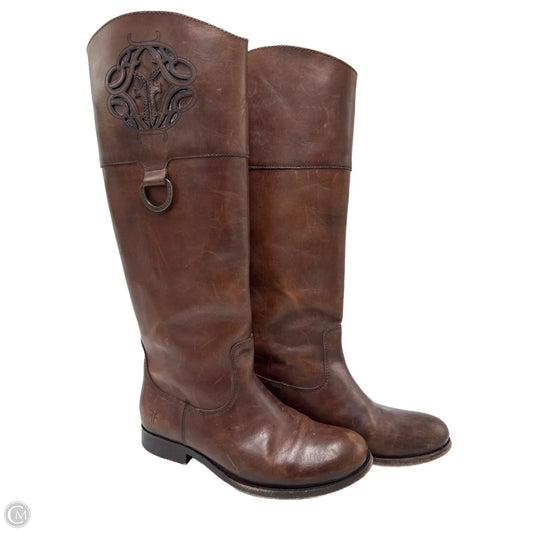 Boots Designer By Frye In Brown, Size: 5.5