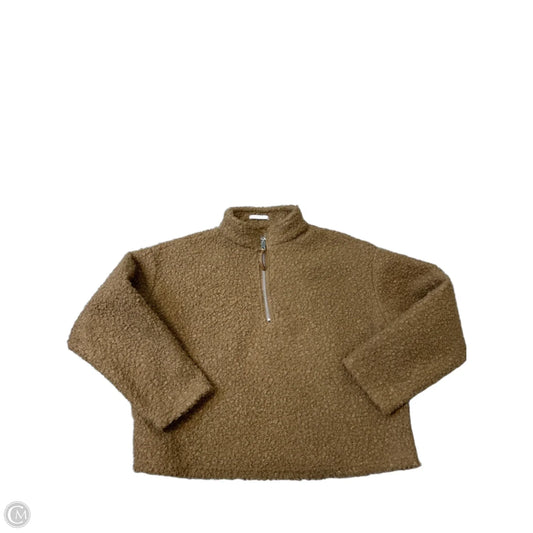 Jacket Faux Fur & Sherpa By Zara In Brown, Size: M