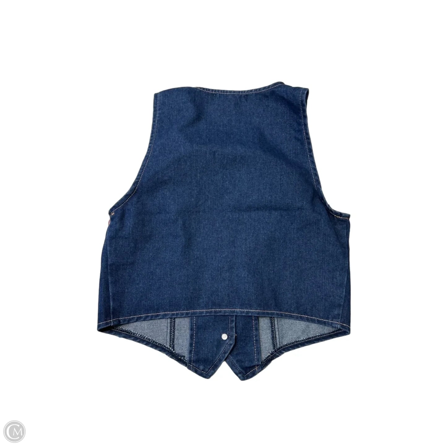 Top Sleeveless By Sincerely Jules In Blue Denim, Size: M